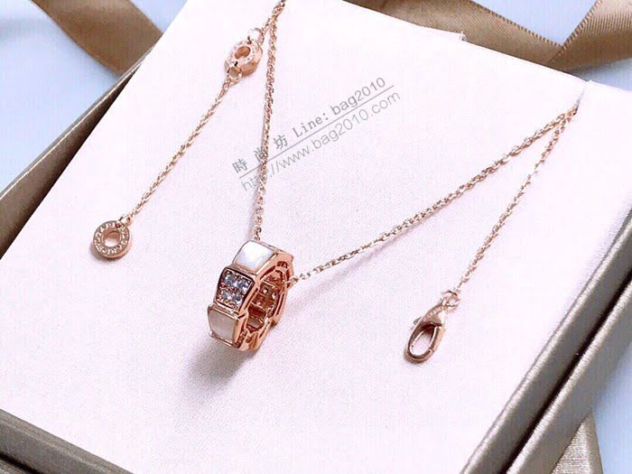 Bvlgari飾品 寶格麗蛇骨項鏈 經典款白貝母項鏈  zgbq3364